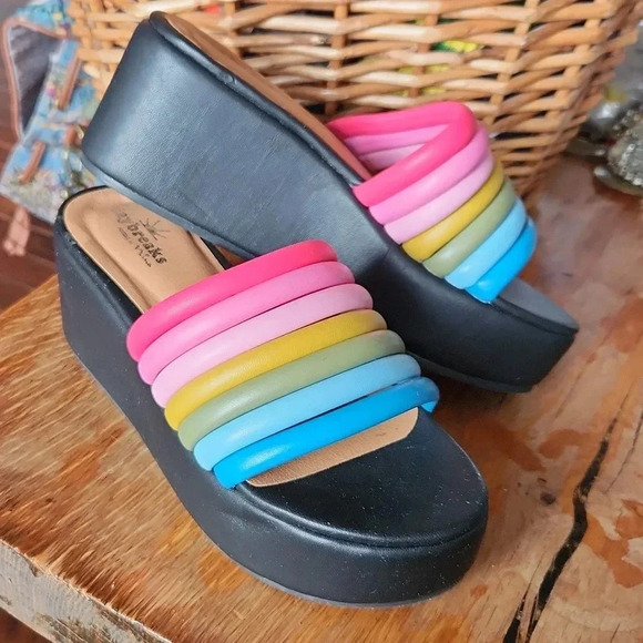 Rainbow Platform Slides sz 9 - Picture 1 of 10